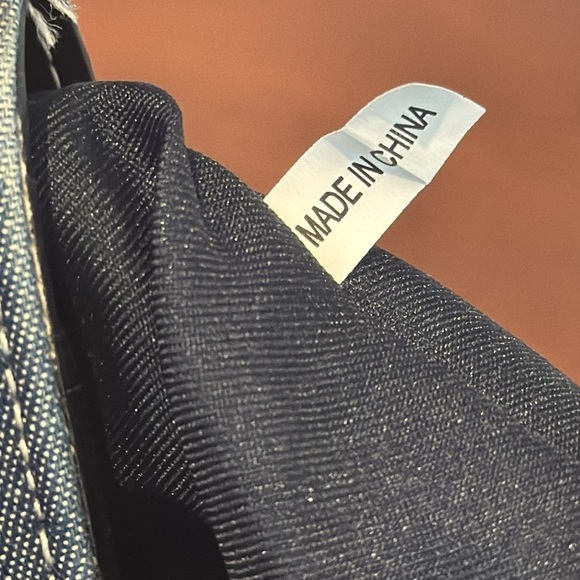 Kate Spade denim and black old school style stiff handled first handbag - Picture 11 of 16